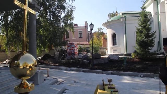 Освящение креста на купол Храма Всех Святых! смотреть онлайн