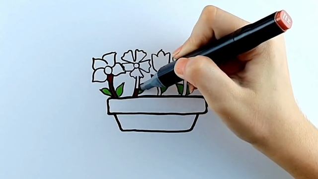 Рисование цветов для детей / Drawing flowers for kids / Bolalar uchun gullar rasmini chizish смотреть онлайн