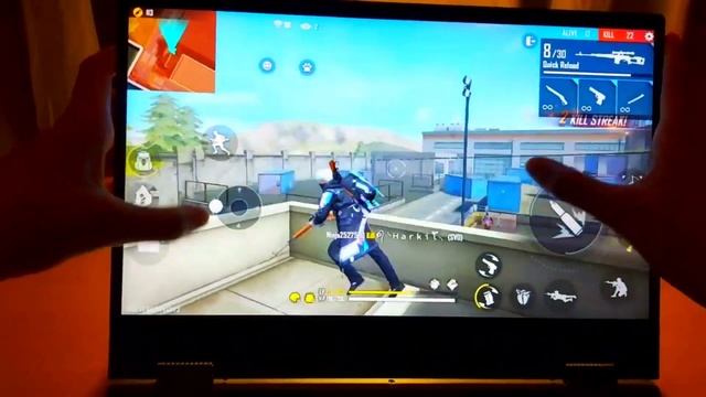 FREE FIRE handcam on touchscreen laptop | Dell 14 5000 2-in-1 Free Fire gameplay | E4 wolf смотреть онлайн