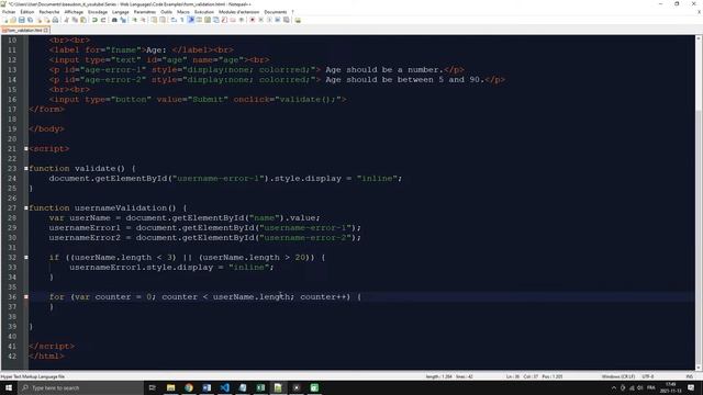 JavaScript et la validation en temps réel смотреть онлайн