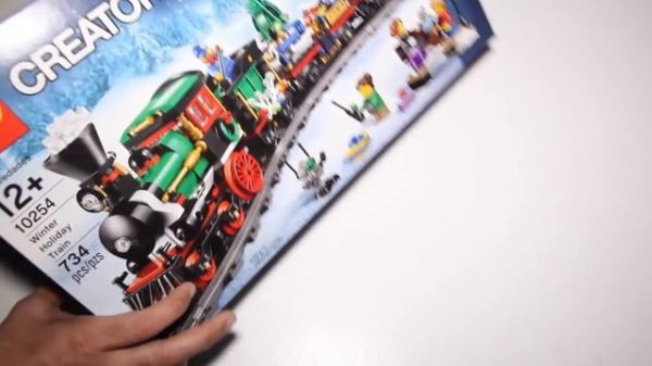 Lego Creator Winter Train Station with Winter Holiday Train Speed Build