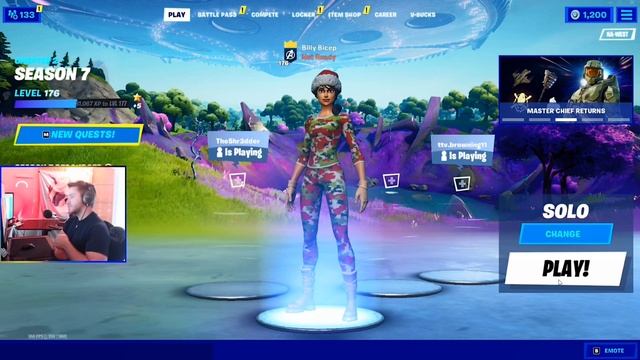 STREAMERS REACT TO *NEW* J BALVIN BUNDLE AND "IN DA PARTY" EMOTE IN THE FORTNITE ITEM SHOP! смотреть онлайн