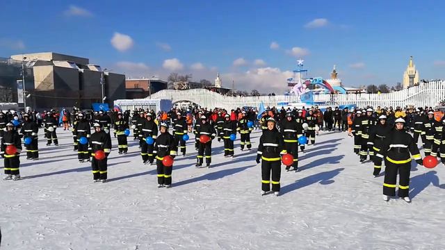 Флешмоб МЧС на льду. 2018год. смотреть онлайн