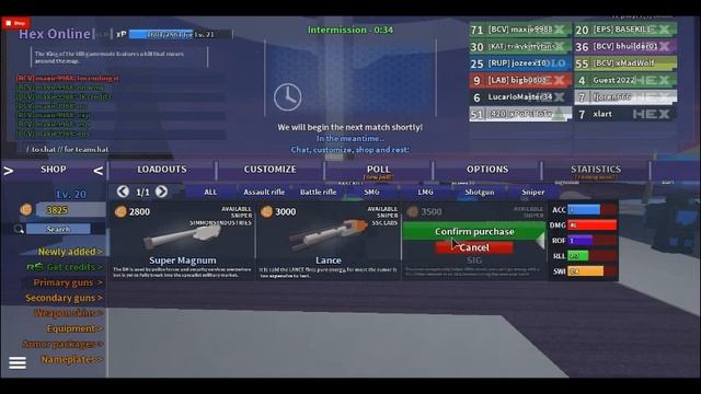 Roblox Hex Buying SIG (SNIPER) смотреть онлайн