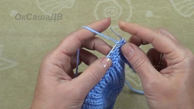 Пинетки для новорожденных спицами. Два размера по одной схеме. Вяжем с Оксаной Валерьевной. смотреть онлайн