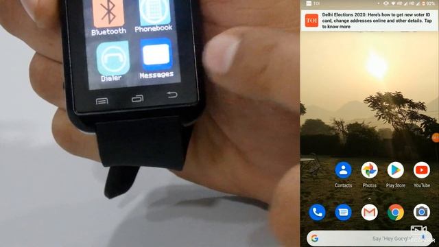How to Setup U8 SmartWatch With Mobile Installing BTNotifications Application смотреть онлайн