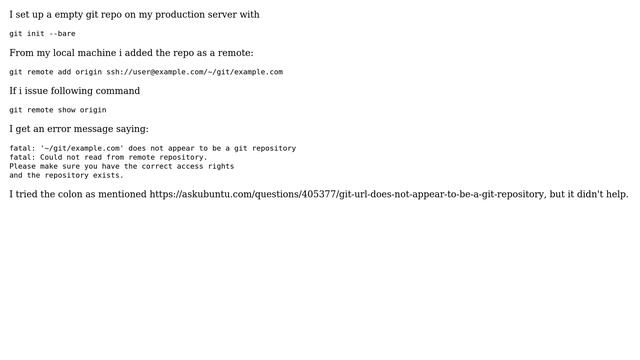 fatal: does not appear to be a git repository смотреть онлайн