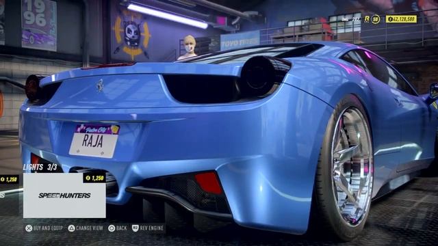 NFS HEAT Rebuilding a Ferrari 458 Italia LOGITECH G29 gameplay смотреть онлайн