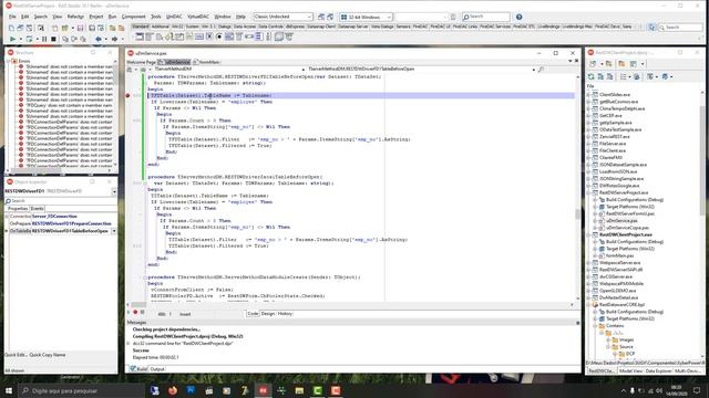 REST Dataware CORE - RESTDWTable - Filtrando Registros a nível de Servidor смотреть онлайн
