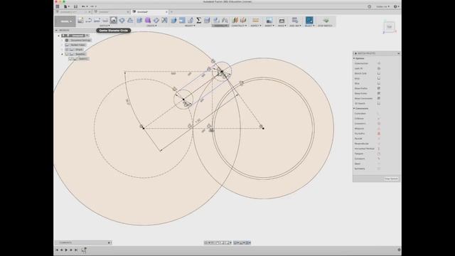 Design Geneva wheel in Fusion 360 - sketch смотреть онлайн