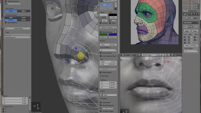 6 урок Blender. Переносим набросок сетки смотреть онлайн