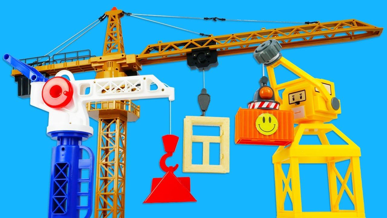 Машины-помощники для малышей. Видео для самых маленьких про машинки. Три крана строят дом смотреть онлайн