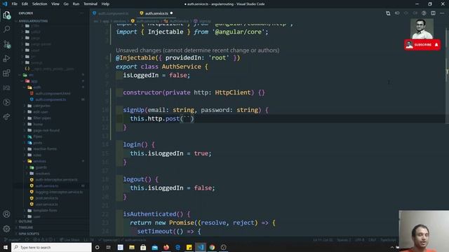 107. Authentication - Perform Signup Request and get the token & expiresIn as Response - Angular смотреть онлайн