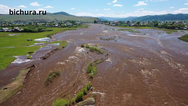 Бичура. Река Бичурка вышла из берегов. смотреть онлайн