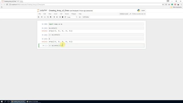 Python Numpy - 04 Array of Zeros смотреть онлайн