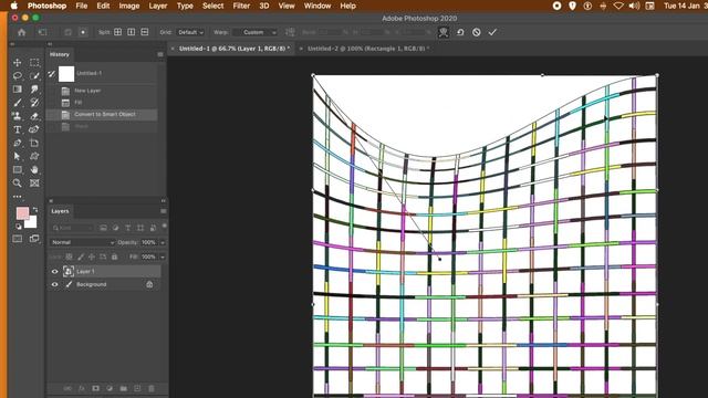 Colorful grid creation in Photoshop CC 2021 2020 2019 2018 etc tutorial how-to смотреть онлайн