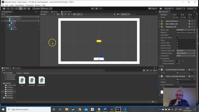 Unity Arkanoid Tutorial Part 3 смотреть онлайн
