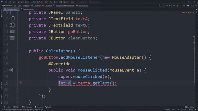 Java Swing GUI 2 ໂປຣແກຣມຄຳນວນແບບງ່າຍດາຍ ໃນ IntelliJ IDE смотреть онлайн