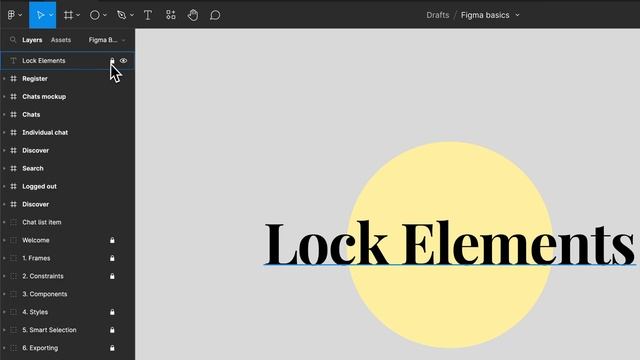 How to Lock Objects in Figma смотреть онлайн