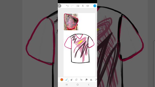 Как придумать принт для футболки! Моделирование формы! #лещенкоольга #дизайнодежды #иллюстрация