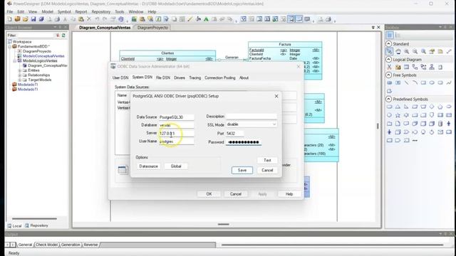 Modelo físico DBMS con ODBC mysql postgres y Oracle en PD смотреть онлайн
