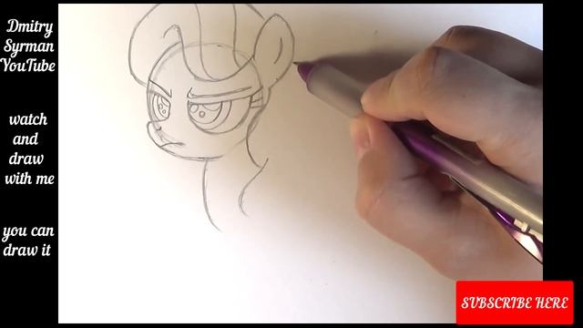 How to draw pony Diamond Tiara my little pony, Как нарисовать пони Даймонд Тиара, дружба это чудо смотреть онлайн