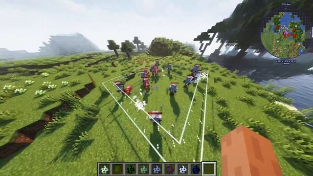 МАЙНКРАФТ БИТВА РЫЦАРЕЙ ЗЕЛЕНЫЙ? VS СИНИЙ? БИТВА С МОДАМИ #minecraft #gaming #битва смотреть онлайн