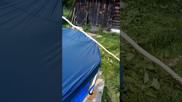 #бассейн #плаванье #intex #тент #лайфхак