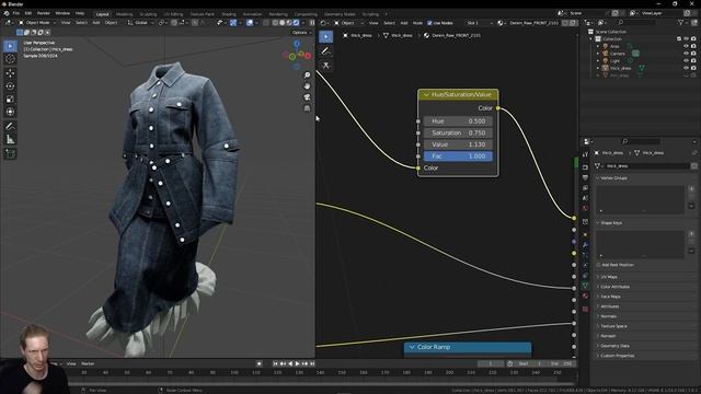 Clo3d to Substance Painter + Blender PART 03 DENIM MATERIAL - Substance for Digital Fashion - Impor смотреть онлайн