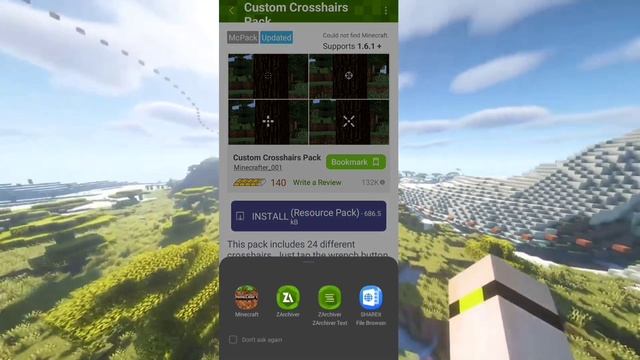 How to get custom crosshair in minecraft | Custom Crosshair смотреть онлайн
