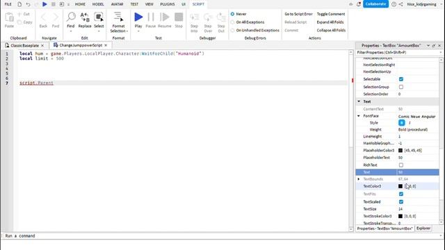 How To Make A TextBox Change Your Jump Power | ?Roblox Scripting Tutorial смотреть онлайн