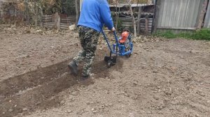 Испытание окучника из бензопилы
