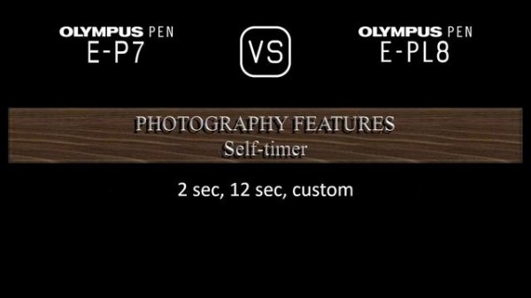 Olympus PEN E-P7 vs. Olympus PEN E-PL8: A Comparison of Specifications