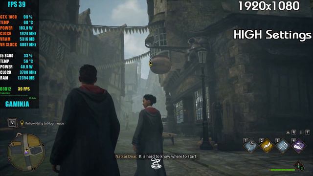 GTX 1060 ~ Hogwarts Legacy Open World Performance Test | 1080p LOW To ULTRA and BEST Settings смотреть онлайн