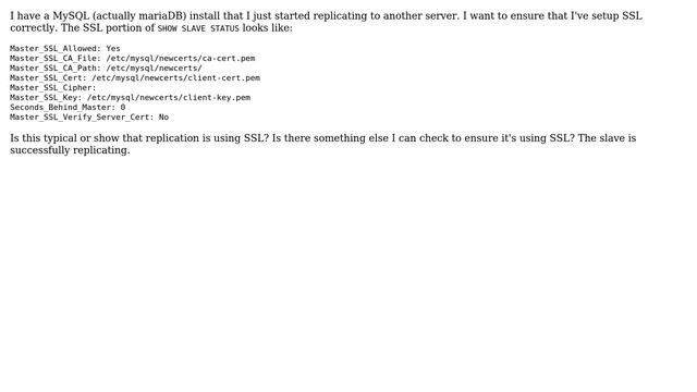 How to check if MySQL replication is using SSL? (2 Solutions!!) смотреть онлайн