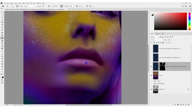 Create Cyberpunk fantacy Color Grading for your Portraits in Photoshop | Photoshop editing Tutorial смотреть онлайн