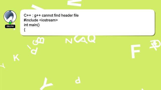 C++ : g++ cannot find header file смотреть онлайн