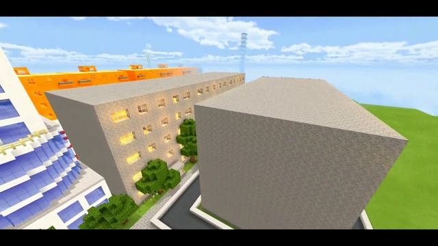 ГОРОД В MINECRAFT BEDROCK #9 | ВОЕННАЯ БАЗА, БУРГЕР КИНГ, ЖИЛОЕ ЗДАНИЕ