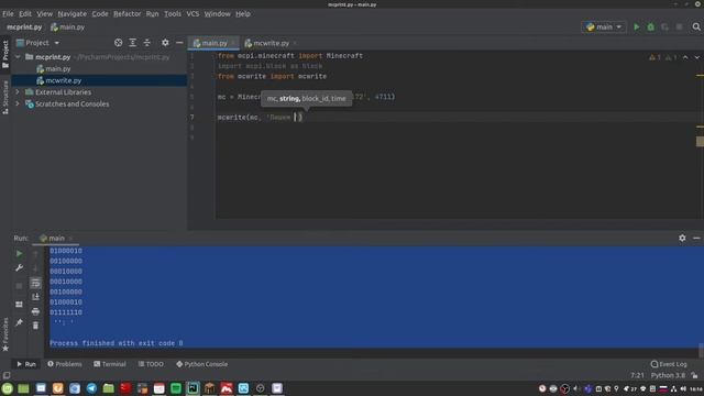 Пишем блоками в Minecraft!