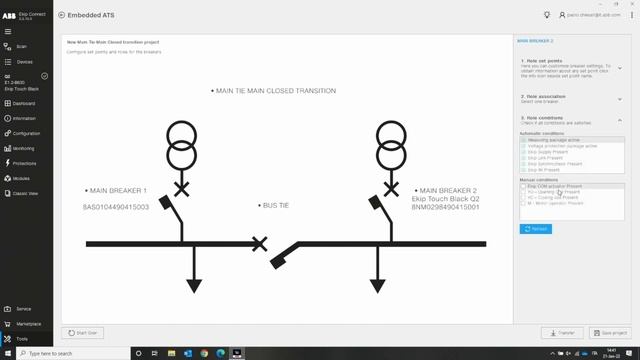 Embedded ATS Main-tie-main Closed Transition