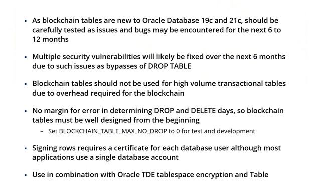 Effectively Using Oracle Blockchain Tables смотреть онлайн