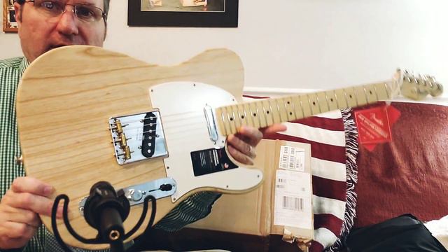Fender Performer Telecaster (Raw Ash) Unboxing!! смотреть онлайн