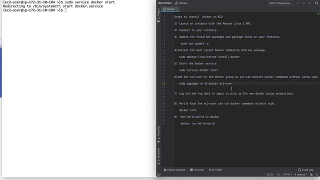 Install Docker on EC2 instance смотреть онлайн