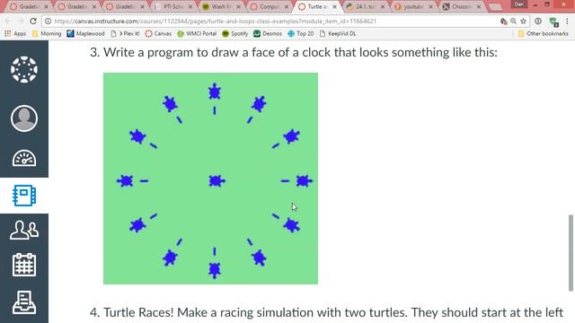Python Turtles - Drawing a Clock Face смотреть онлайн
