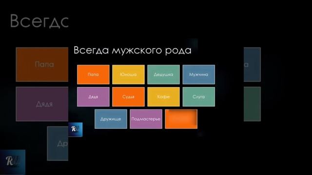 1- урок Мужской, женский, средний род смотреть онлайн