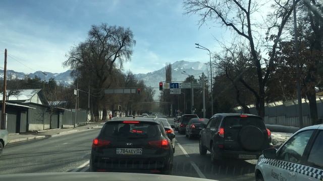 Kazakhstan. Almaty. The roads . Алматы. Дороги нашего города во время карантина. Февраль 2021 смотреть онлайн