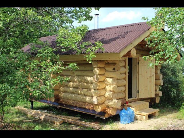 НЕОБЫЧНАЯ баня на винтовых сваях # ПЬЯНАЯ рубка смотреть онлайн