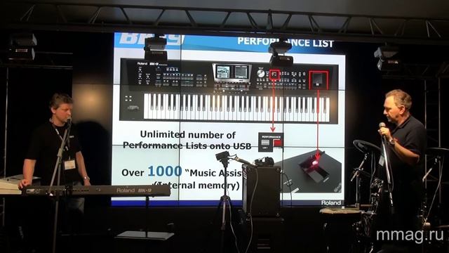 Mmag.ru: NM-Russia 2013 -  Roland BK-3 & BK-9 Keyboards Presentation