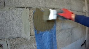 Армирование сеткой из стекловолокна перед штукатуркой