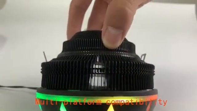 UFO shaped CPU cooler fan for Intel and AMD socket смотреть онлайн